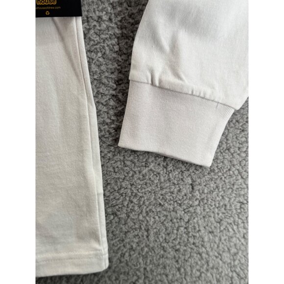 Drew House Long Sleeve Shirt Pocket & Maple Leaf Graphic White Size Small NWT - Picture 6 of 10